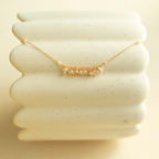 The Reign Necklace — clustered gemstone necklace on a fine chain, additional view 16