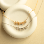 The Reign Necklace — clustered gemstone necklace on a fine chain, additional view 14