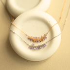 The Reign Necklace — clustered gemstone necklace on a fine chain, additional view 15
