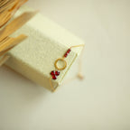 The Solara — adjustable gemstone bracelet with gold-plated silver details, additional view 1