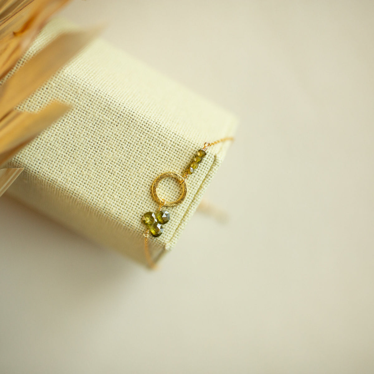The Solara — adjustable gemstone bracelet with gold-plated silver details, additional view 13
