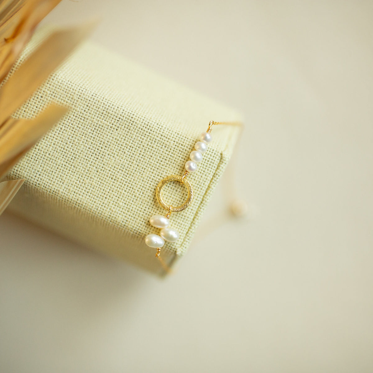 The Solara — adjustable gemstone bracelet with gold-plated silver details, additional view 14