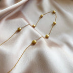 The Aurea — gold-plated silver station necklace, additional view 5