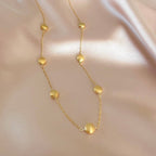 The Aurea — gold-plated silver station necklace, additional view 1